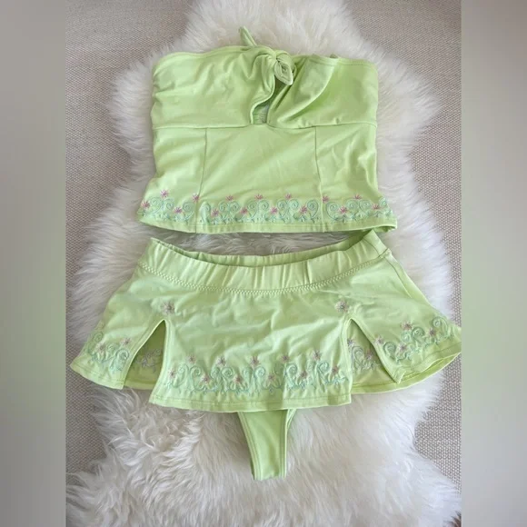 Frankie's Bikinis Lemon Yellow Set - Picture 2 of 3